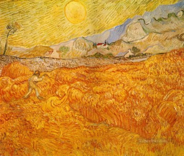 聖ポール病院裏の麦畑と死神ヴィンセント・ファン・ゴッホ Oil Paintings